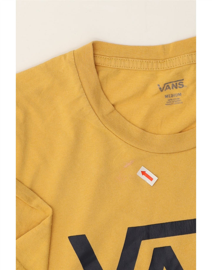 Vans Herren Grafik-T-Shirt-Oberteil aus mittelgelber Baumwolle