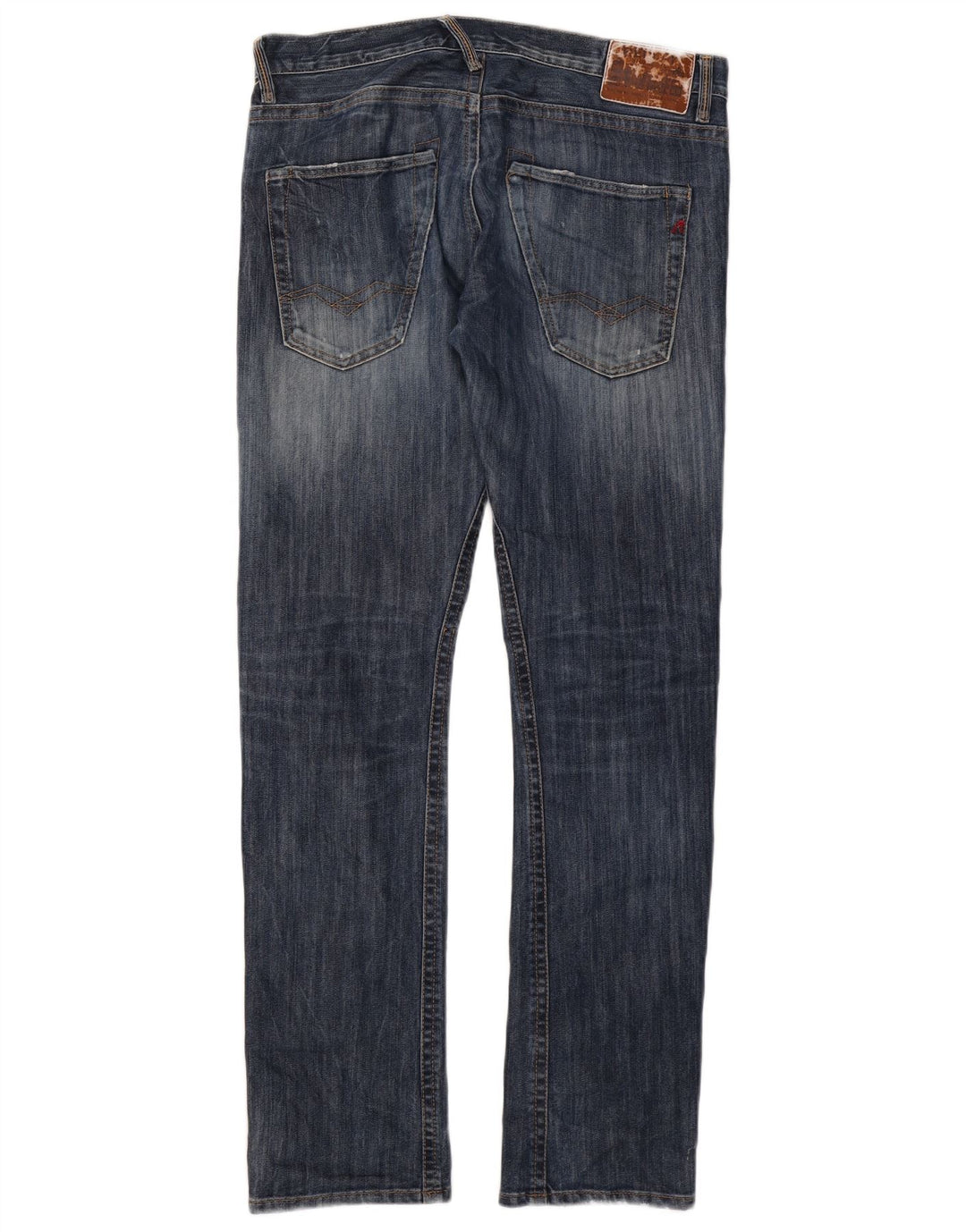 Replay Herren Slim Jeans W32 L32 Blaue Baumwolle