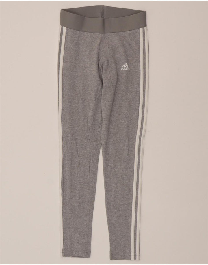 ADIDAS Damen Leggings UK 4/6 XS Grau