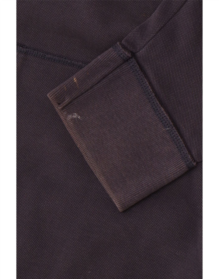 FAT FACE Herren-Sweatshirt mit Reißverschluss am Hals, groß, marineblaue Baumwolle
