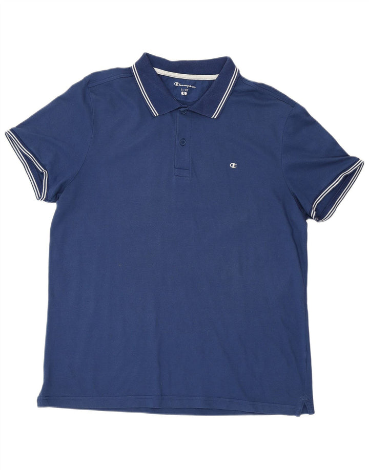 CHAMPION Herren Easy Fit Poloshirt XL Blau