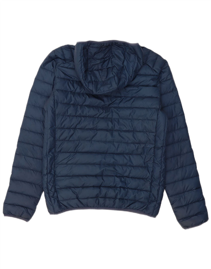 ELLESSE Wattierte Herrenjacke mit Kapuze, UK 36, Größe S, Marineblau, Polyester