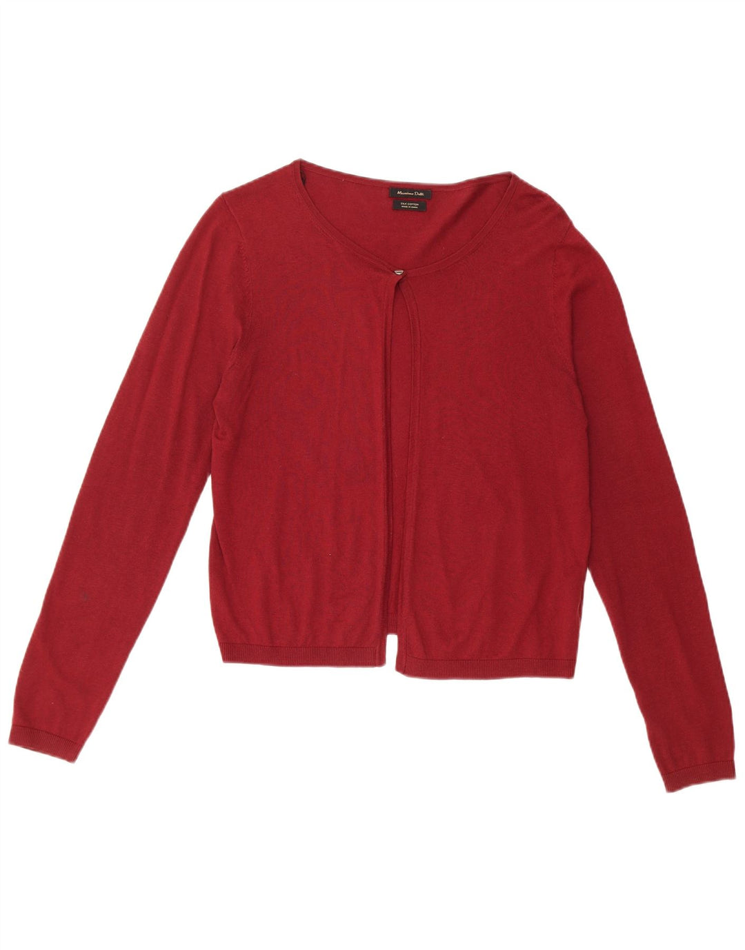 Massimo Dutti Bolero-Pullover für Damen, UK 14, mittlere Burgunder-Seide