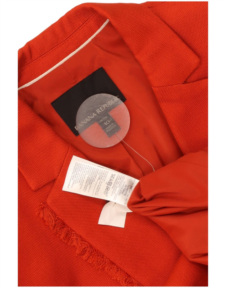 Banana Republic Petite 1-Knopf-Blazer für Damen, Gr. 10, Orange