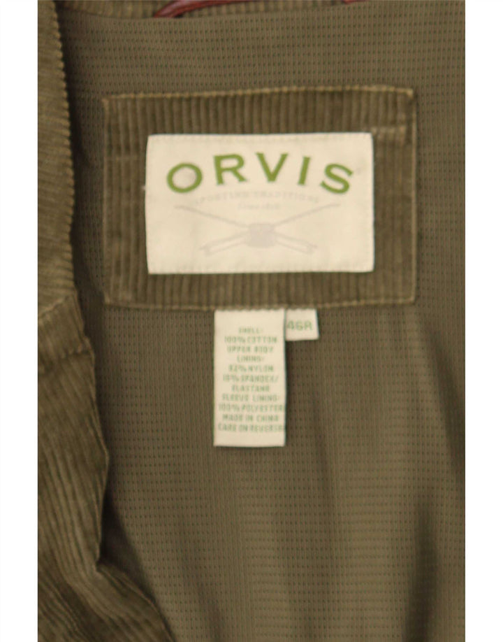 Orvis Herren-Blazer aus Cord mit 2 Knöpfen, EU 46, 3XL, grüne Baumwolle