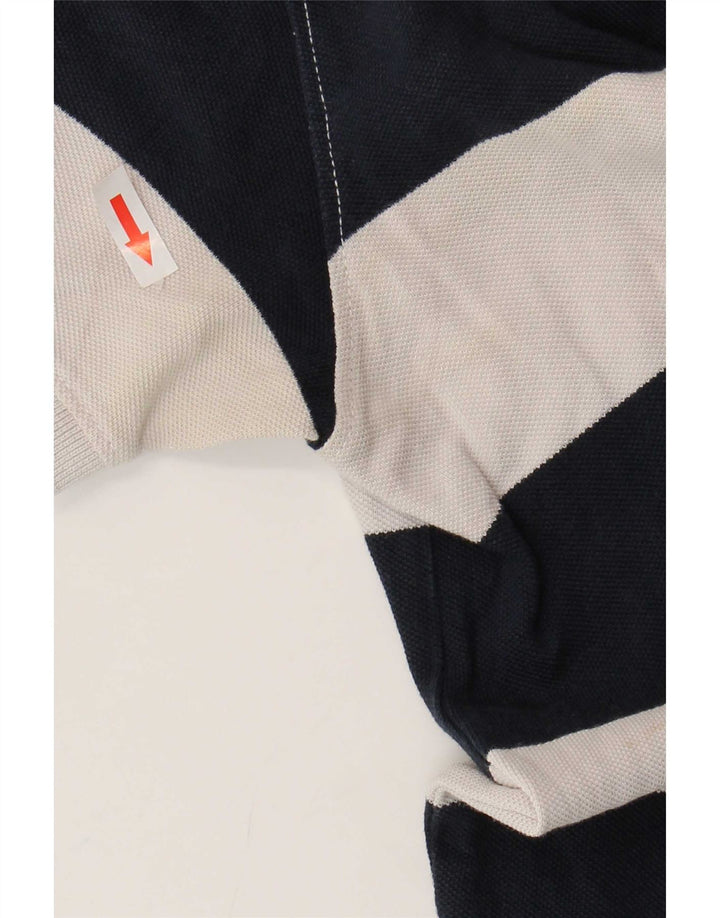 Timberland Herren-Poloshirt aus mittelweiß gestreifter Baumwolle