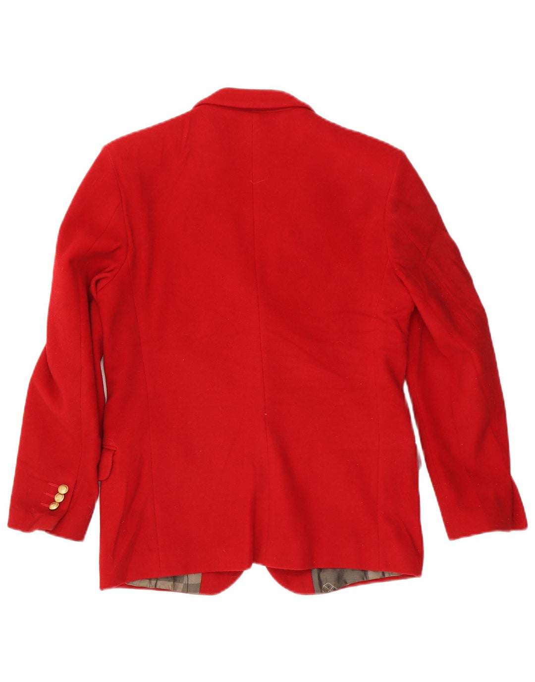 Armata Di Mare Damen 3-Knopf-Blazerjacke IT 42 Mittelrote Wolle
