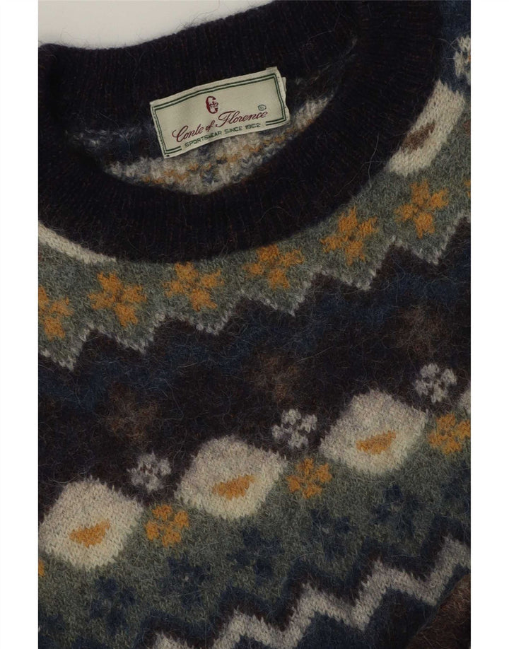 Conte of Florence Herren-Pullover mit Rundhalsausschnitt, mittelgroß, mehrfarbig