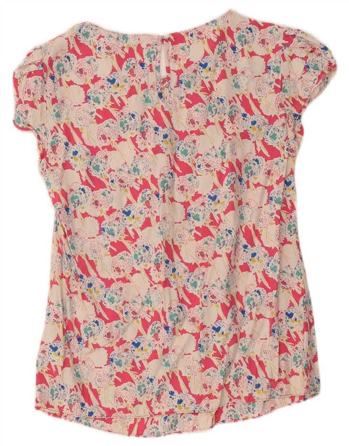Boden Damen-Blusenoberteil, UK-Größe 40, Größe S, mehrfarbig, Blumenmuster, Viskose