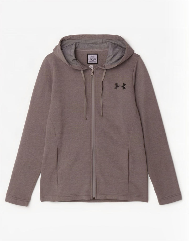 Under Armour Herren Cold Gear Zip Hoodie Pullover Small Grau Polyester