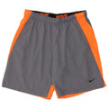 Nike Herren Dri Fit Sportshorts, großes graues Colourblock-Polyester
