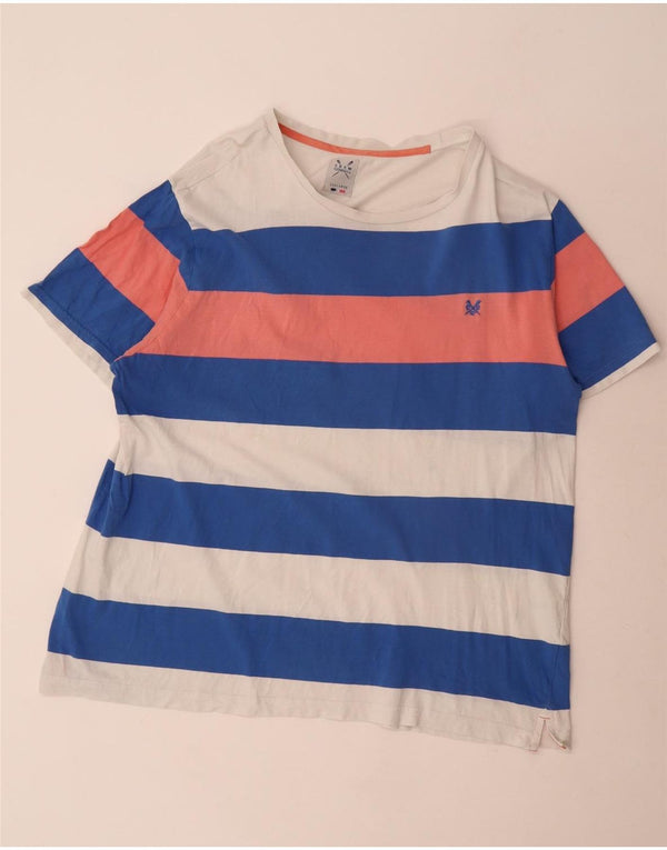 Crew Clothing Herren T-Shirt Top 3XL Mehrfarbig gestreift aus Baumwolle