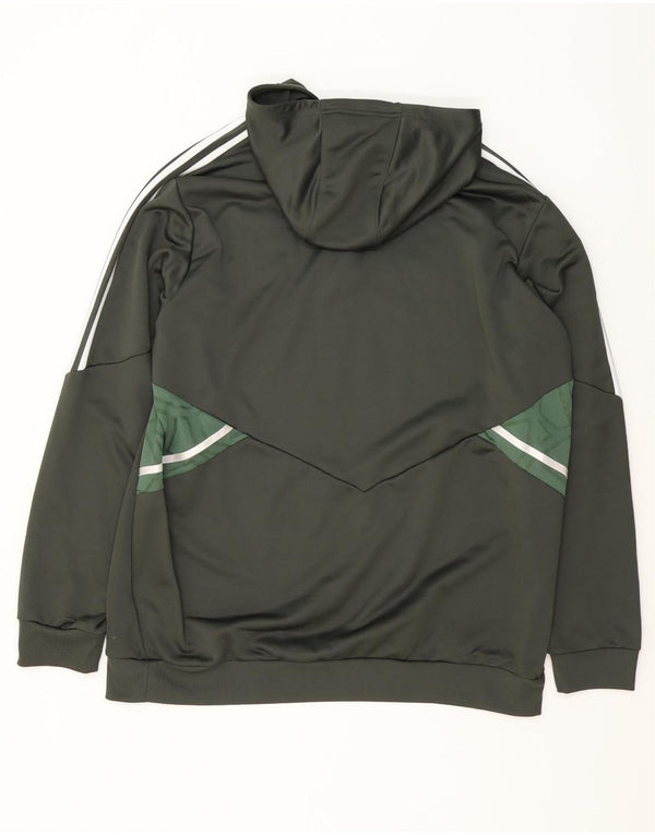 Adidas Herren The Celtic Football Club Kapuzenpullover 2XL Khaki Farbblock