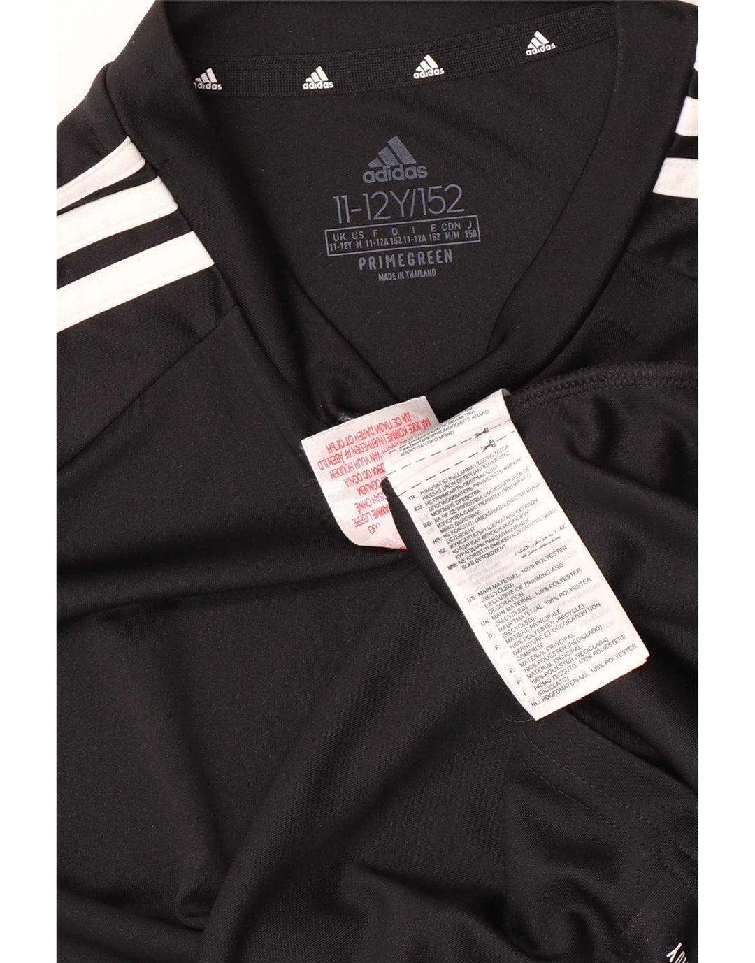 Adidas Jungen Aeroready Regular T-Shirt Top 11–12 Jahre, schwarzes Polyester