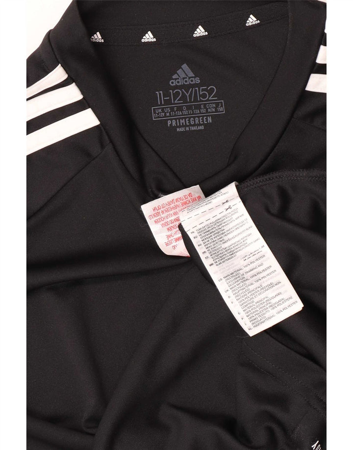 Adidas Jungen Aeroready Regular T-Shirt Top 11–12 Jahre, schwarzes Polyester