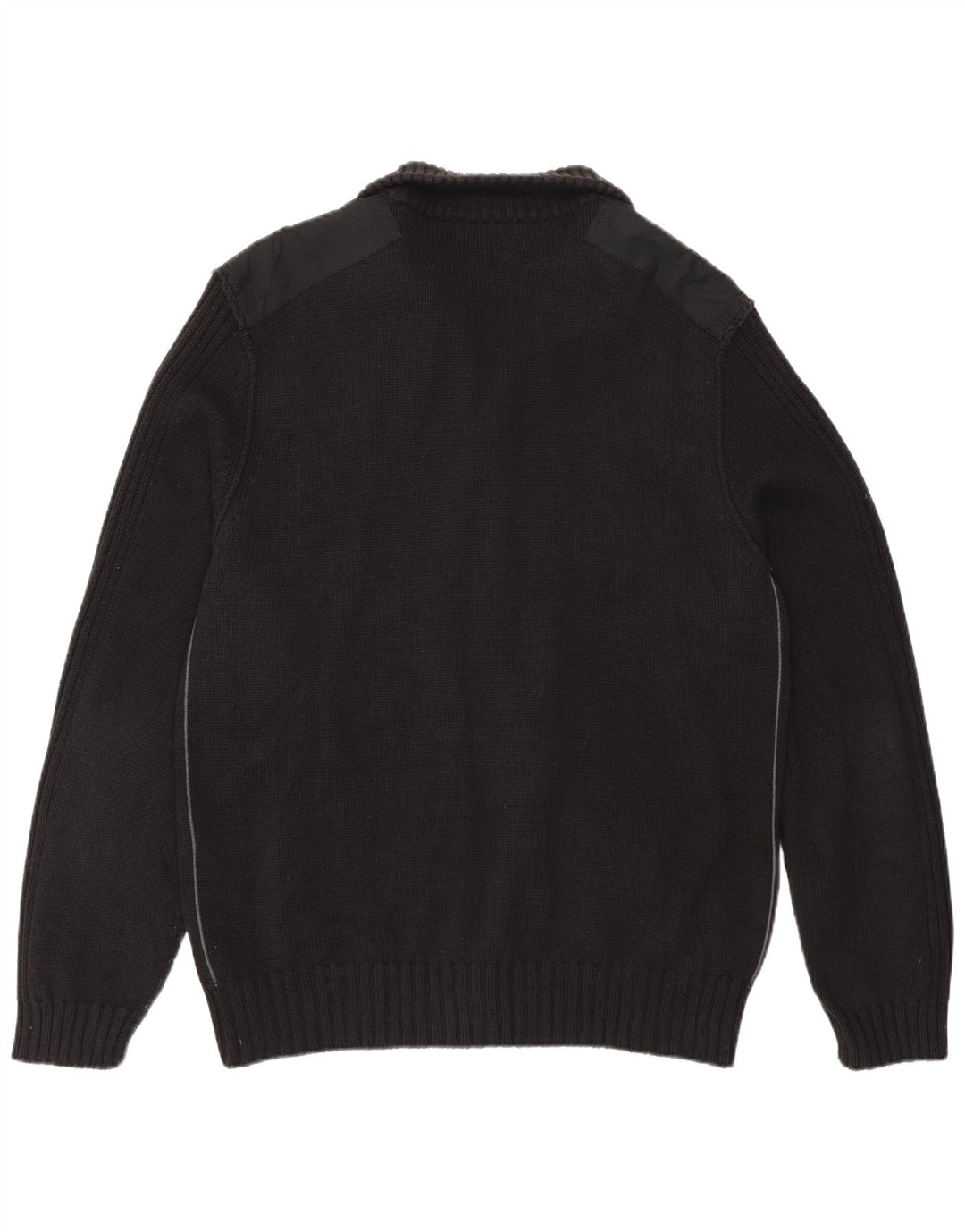 Calvin Klein Herren-Strickjacke, groß, schwarze Baumwolle