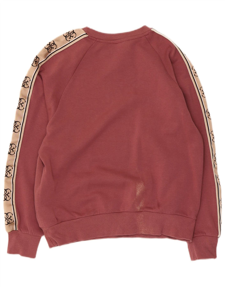 Guess Grafik-Sweatshirt für Damen, Gr. 10, Größe S, Rosa, Farbblock