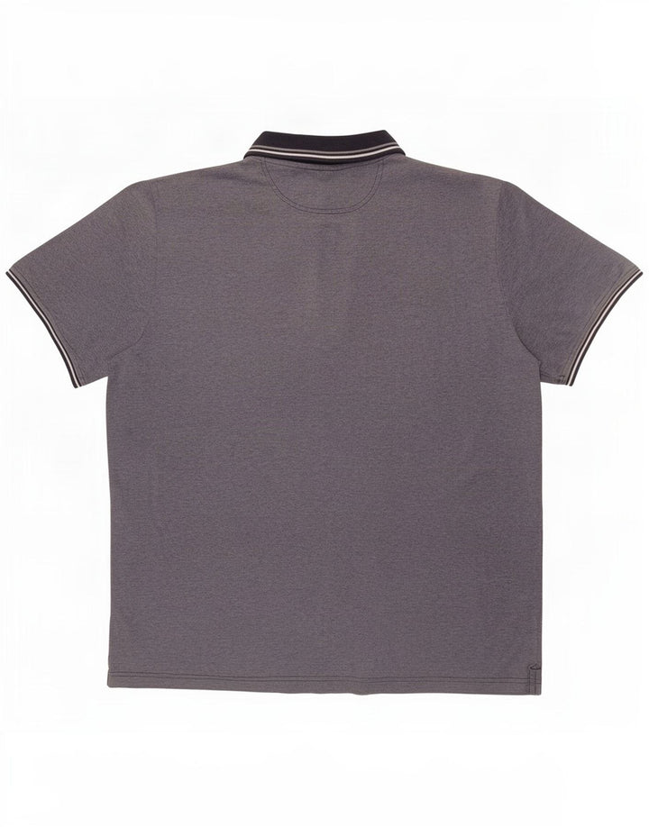 Champion Herren Poloshirt 3XL blau gestreift aus Baumwolle