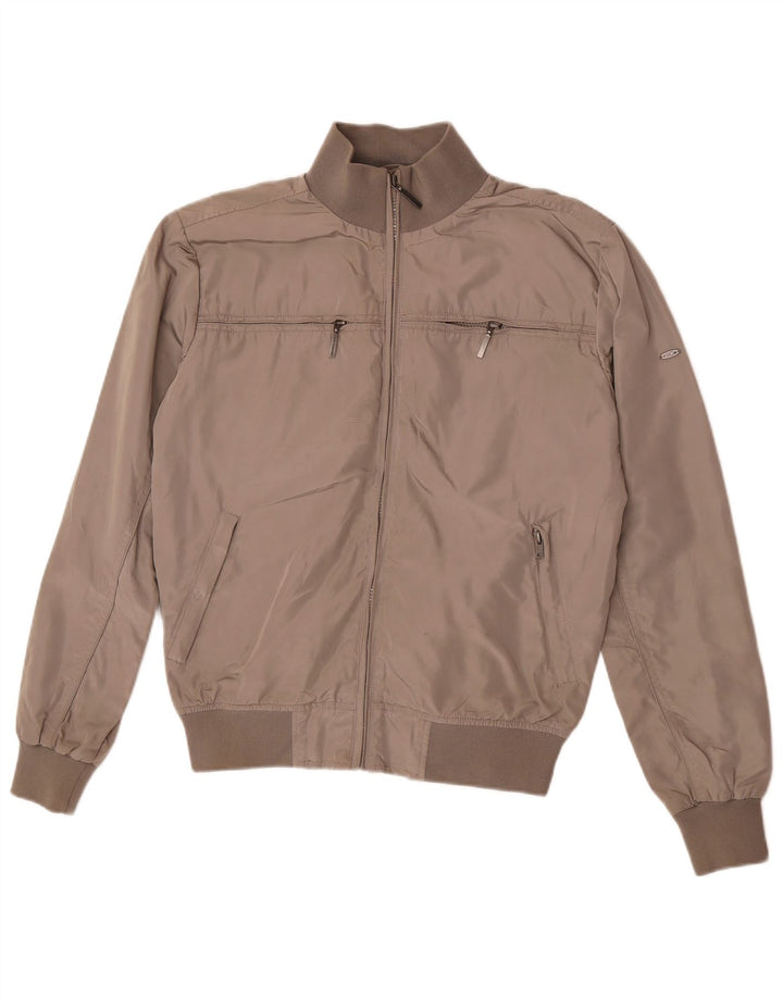 Best Company Herren Bomberjacke UK 38 Mittelgraues Polyester