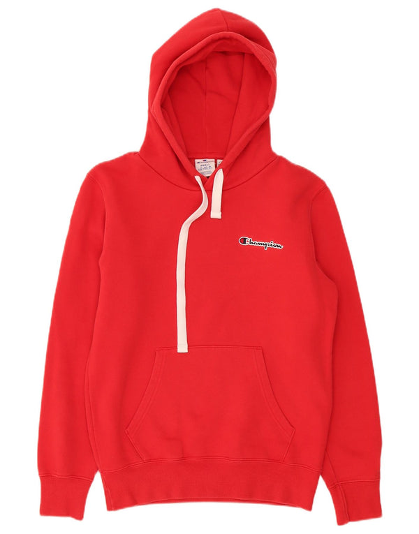 Champion Herren-Kapuzenpullover, Größe S, rote Baumwolle