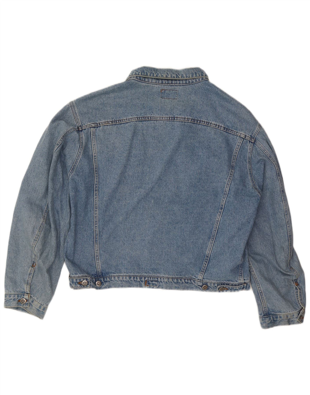 Vintage Damen Jeansjacke UK 20 2XL Blaue Baumwolle