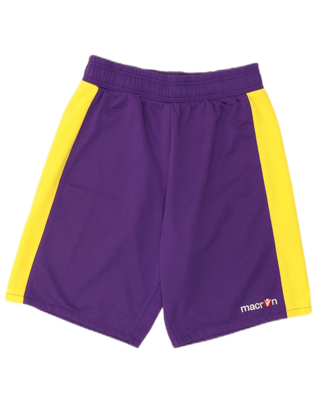 Macron Herren-Sportshorts, mittelviolettes Farbblock-Polyester