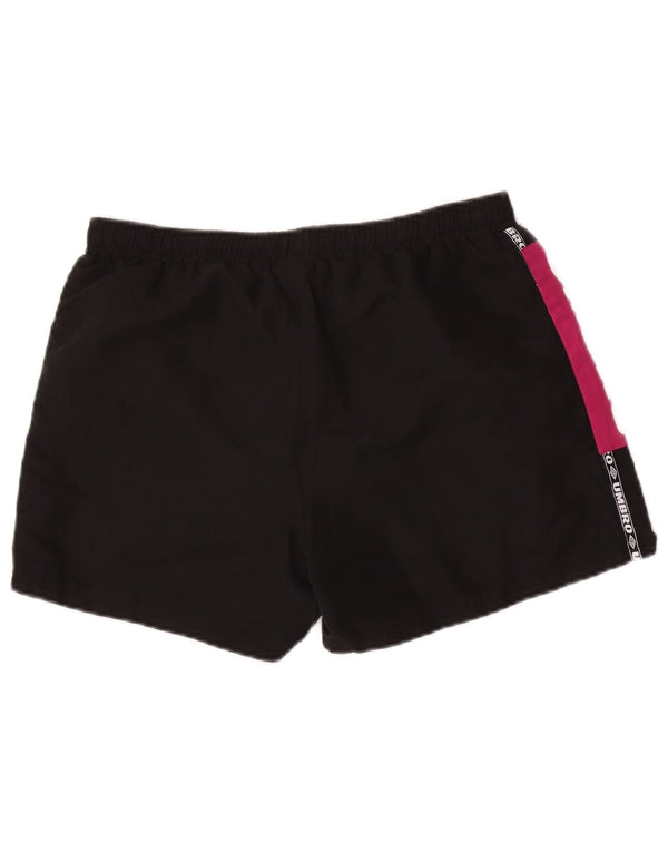 Umbro Herren Graphic Sport Shorts Mittelschwarzes Colourblock-Polyester