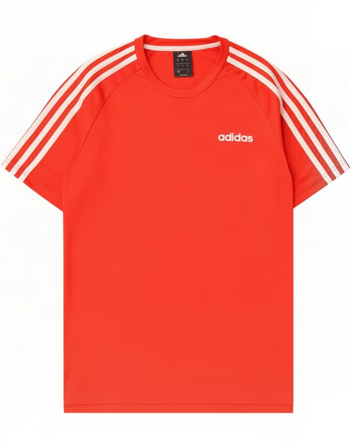 Adidas Herren Climalite T-Shirt Top Small Rot Polyester