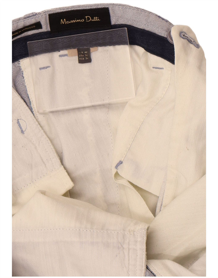 Massimo Dutti Herren Chinoshorts EU 44 Large W34 Blau