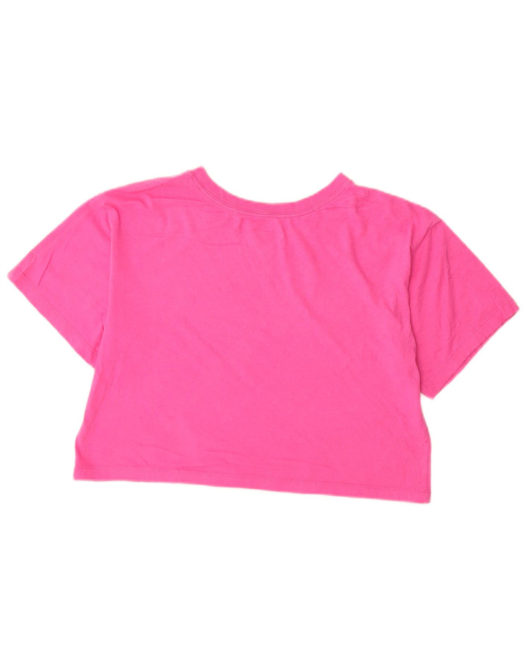 CHAMPION Damen Crop Graphic T-Shirt Top UK 10 Small Pink