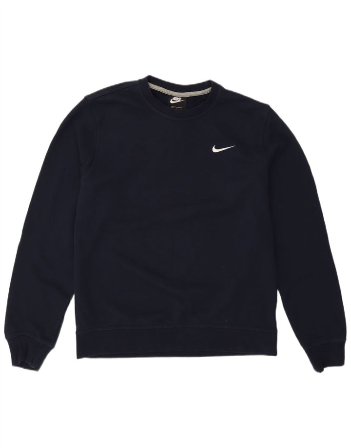 Nike Herren-Sweatshirt, mittelgroß, marineblau, Baumwolle