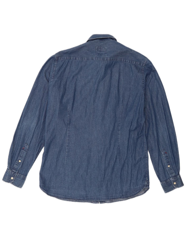 U.S. Polo Assn. Slim-Fit-Jeanshemd für Herren, Größe L, Blau