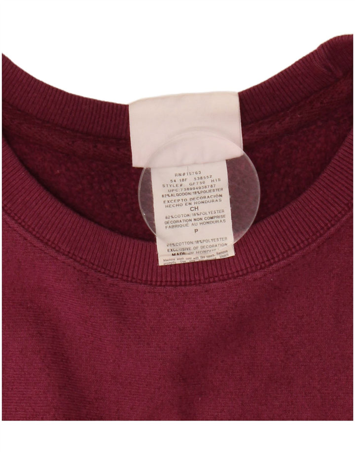 Champion Damen-Sweatshirt in Übergröße, Gr. 10, Größe S, Burgunderrot, Baumwolle