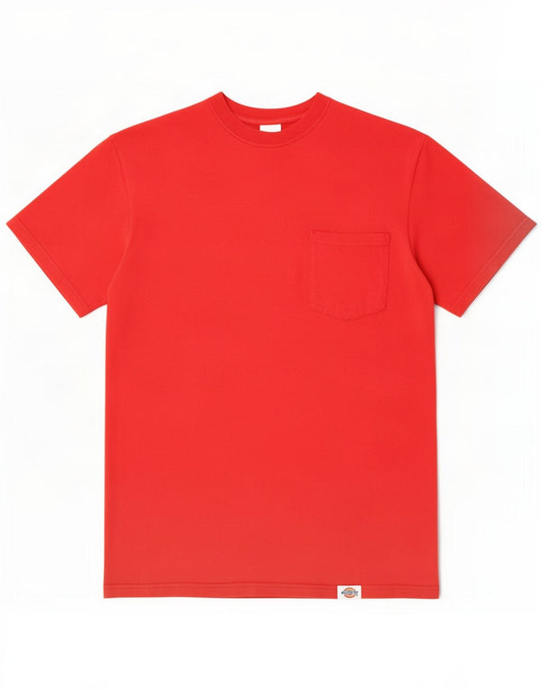 Dickies Herren-T-Shirt-Oberteil, groß, aus roter Baumwolle