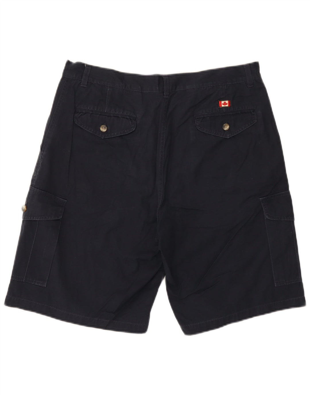Kanadische Herren-Cargo-Shorts W36, große marineblaue Baumwolle