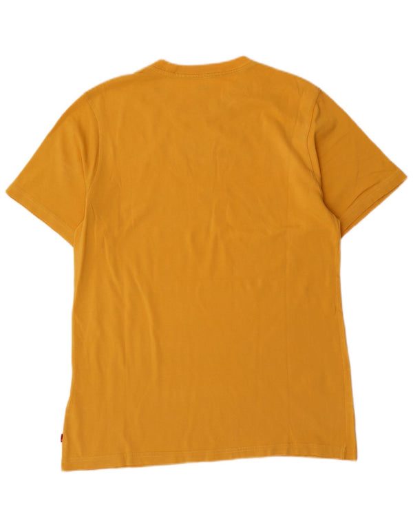 Levi's Herren Relaxed Graphic T-Shirt Top Small Gelb Baumwolle