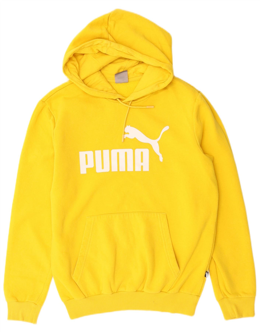 PUMA Herren Graphic Hoodie Pullover Small Gelb Baumwolle