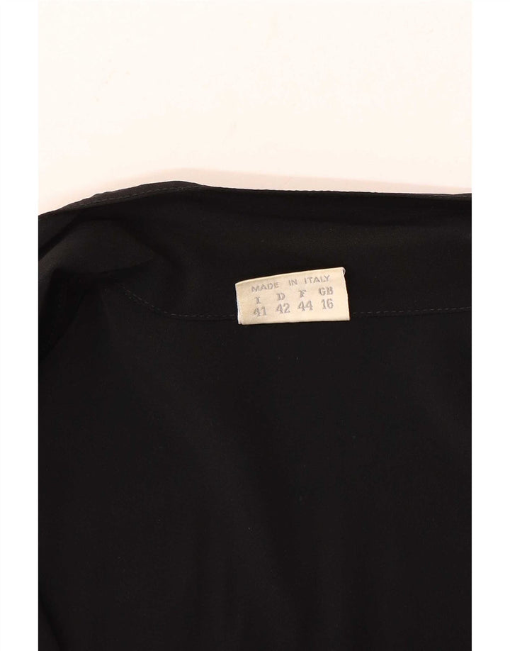 Donna Enrica Damen 2-Knopf-Blazerjacke UK 16 Large Schwarz