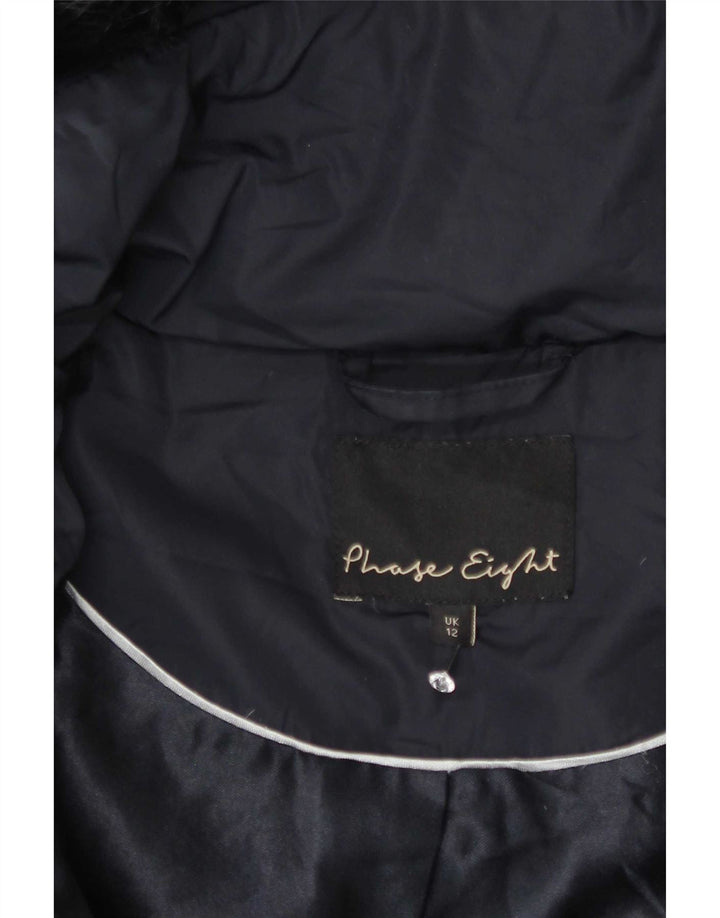 Phase Eight Wattierte Damenjacke mit Kapuze, UK 12, Mittelmarineblau, Polyester