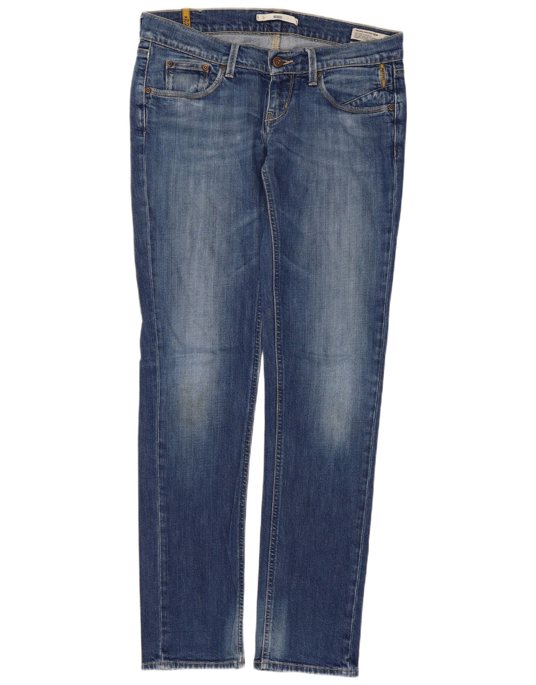 MELTIN' POT Damen Mendel Slim Jeans W29 L32 Blaue Baumwolle