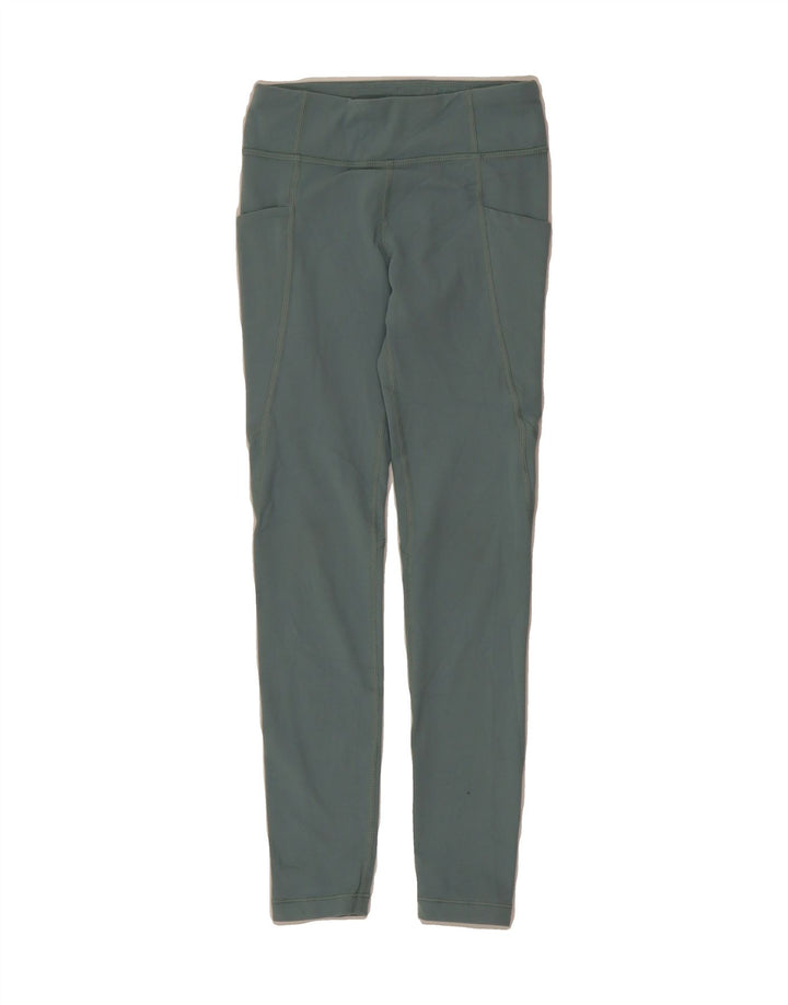 ATHLETA Girls Leggings 6-7 Years  Blue Nylon Vintage Athleta and Second-Hand Athleta from Messina Hembry 