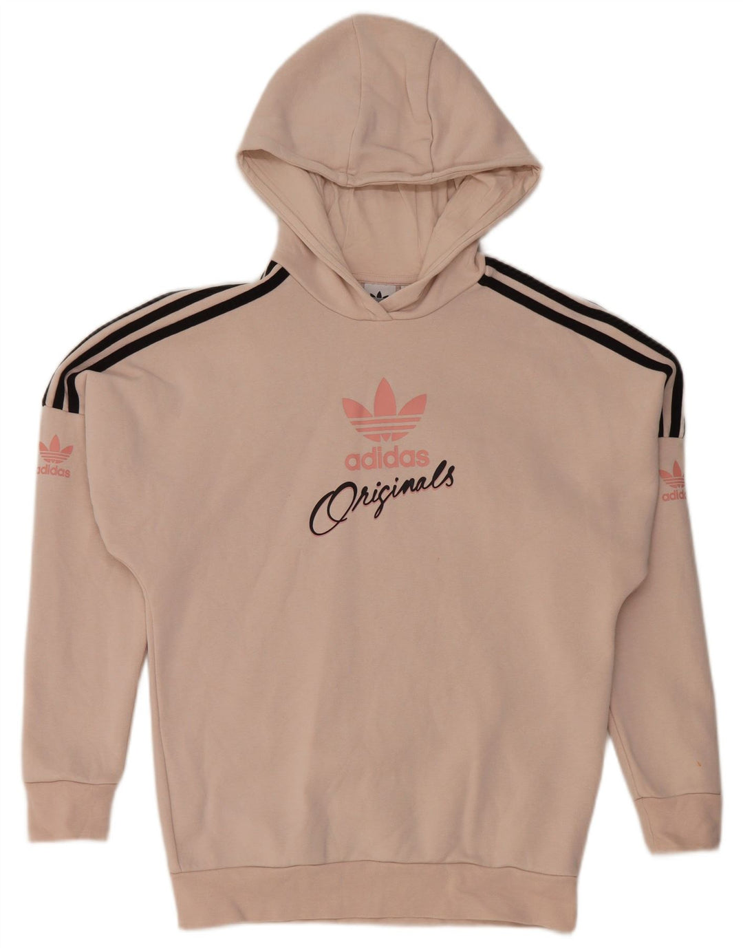 ADIDAS Mädchen-Kapuzenpullover mit Grafik, 13–14 Jahre, rosa Baumwolle