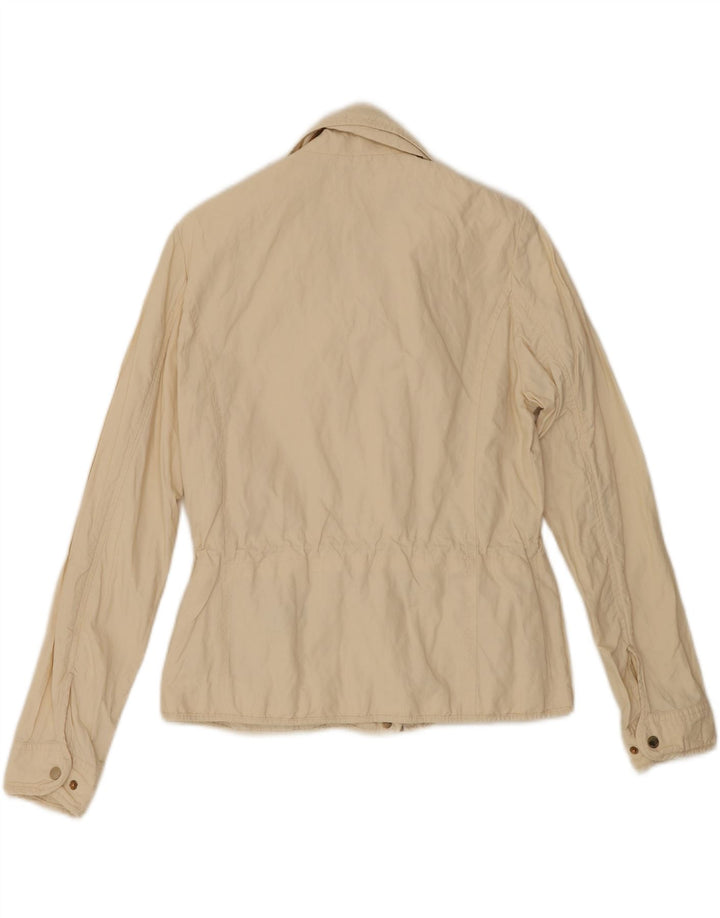 MASSIMO DUTTI Womens Bomber Jacket UK 14 Medium Beige Vintage Massimo Dutti and Second-Hand Massimo Dutti from Messina Hembry 