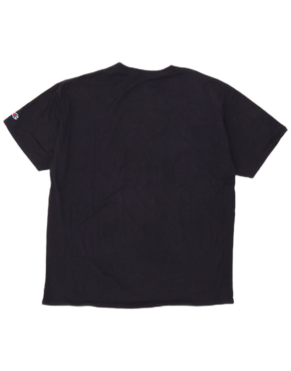 Champion Herren T-Shirt Top 2XL Marineblau Baumwolle