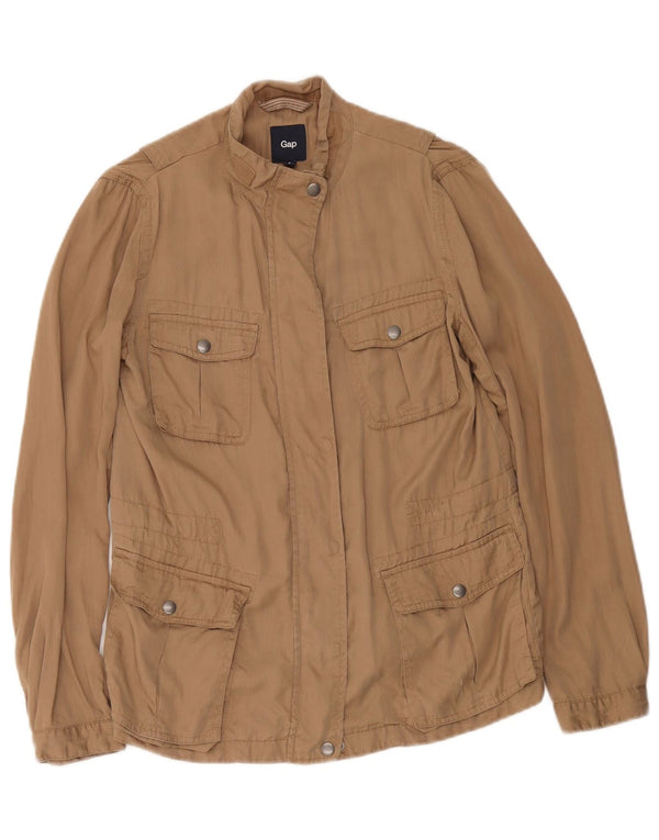 Gap Damen Utility-Jacke UK 10 Small Beige Lyocell