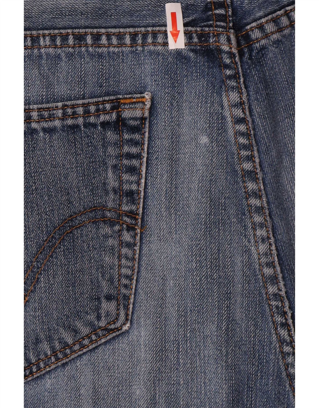 Levi's Herren verkürzte gerade Jeans W38 L26 blaue Baumwolle