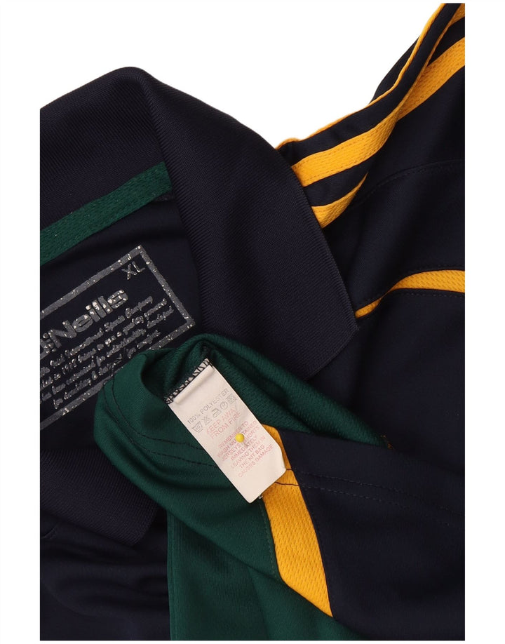 O'Neills Herren-Poloshirt XL, Marineblau, Farbblock-Polyester
