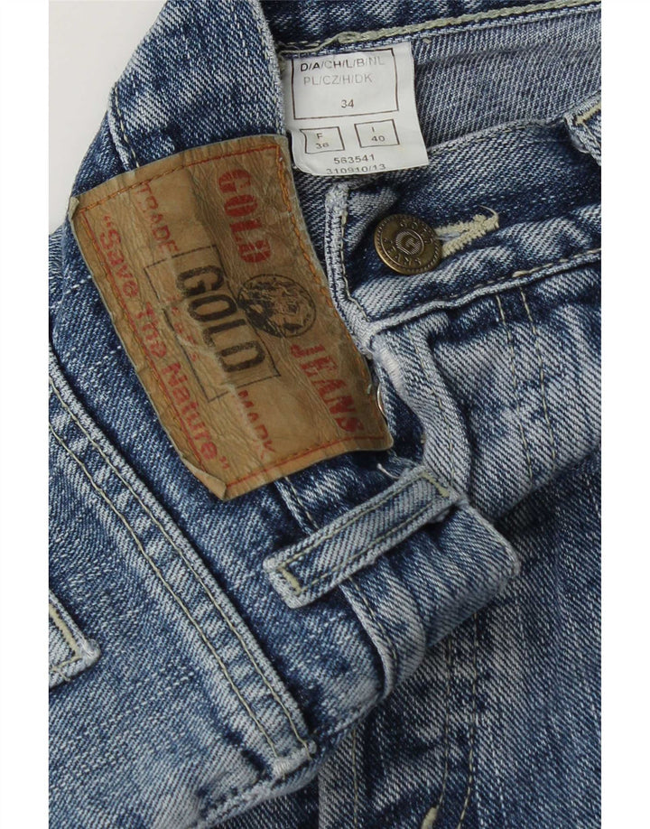 Vintage Damen Schlagjeans IT 40 Small W27 L31 Blau