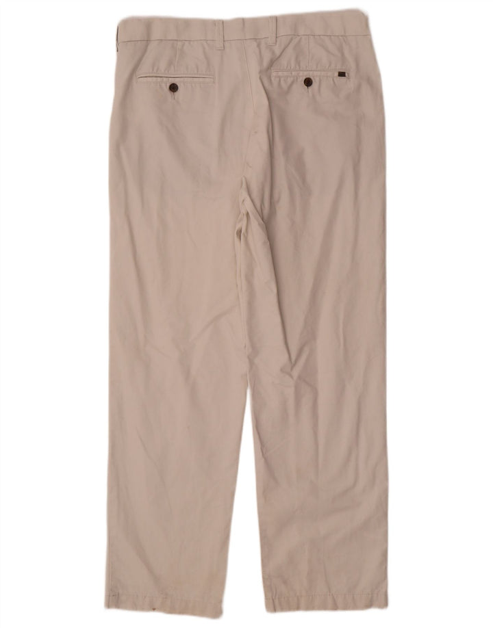 Marks & Spencer Herren Straight Regular Chinohose W36 L31 Off White