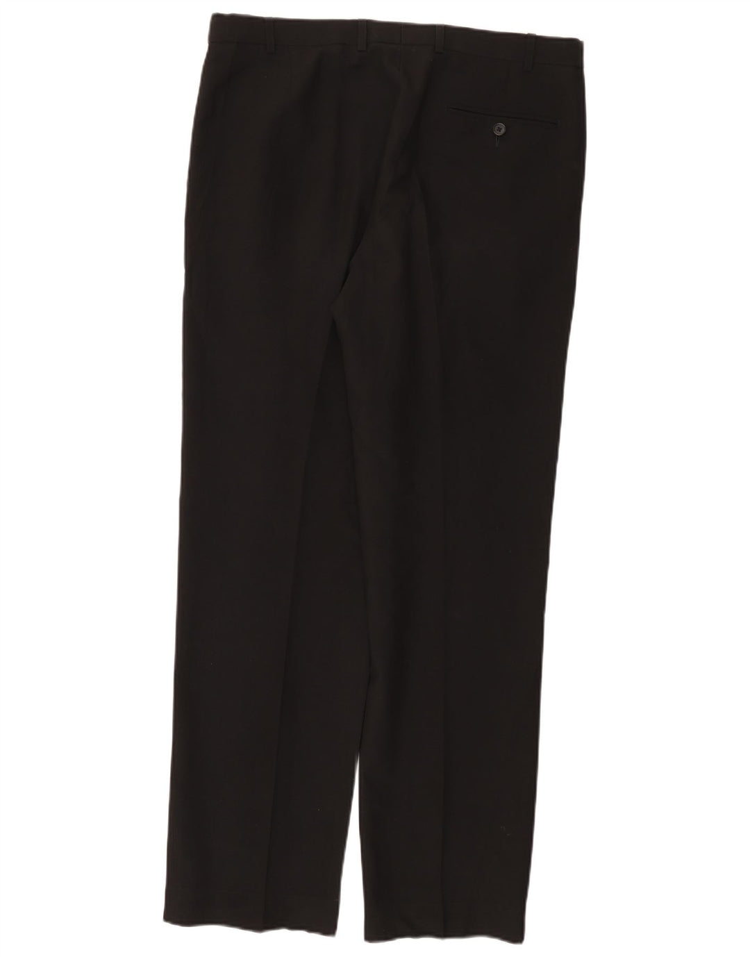 MARKS & SPENCER Herren-Anzughose mit normaler Passform, W36, L33, schwarzes Polyester